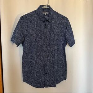 Express Men's Short Sleeve Button Down Shirt